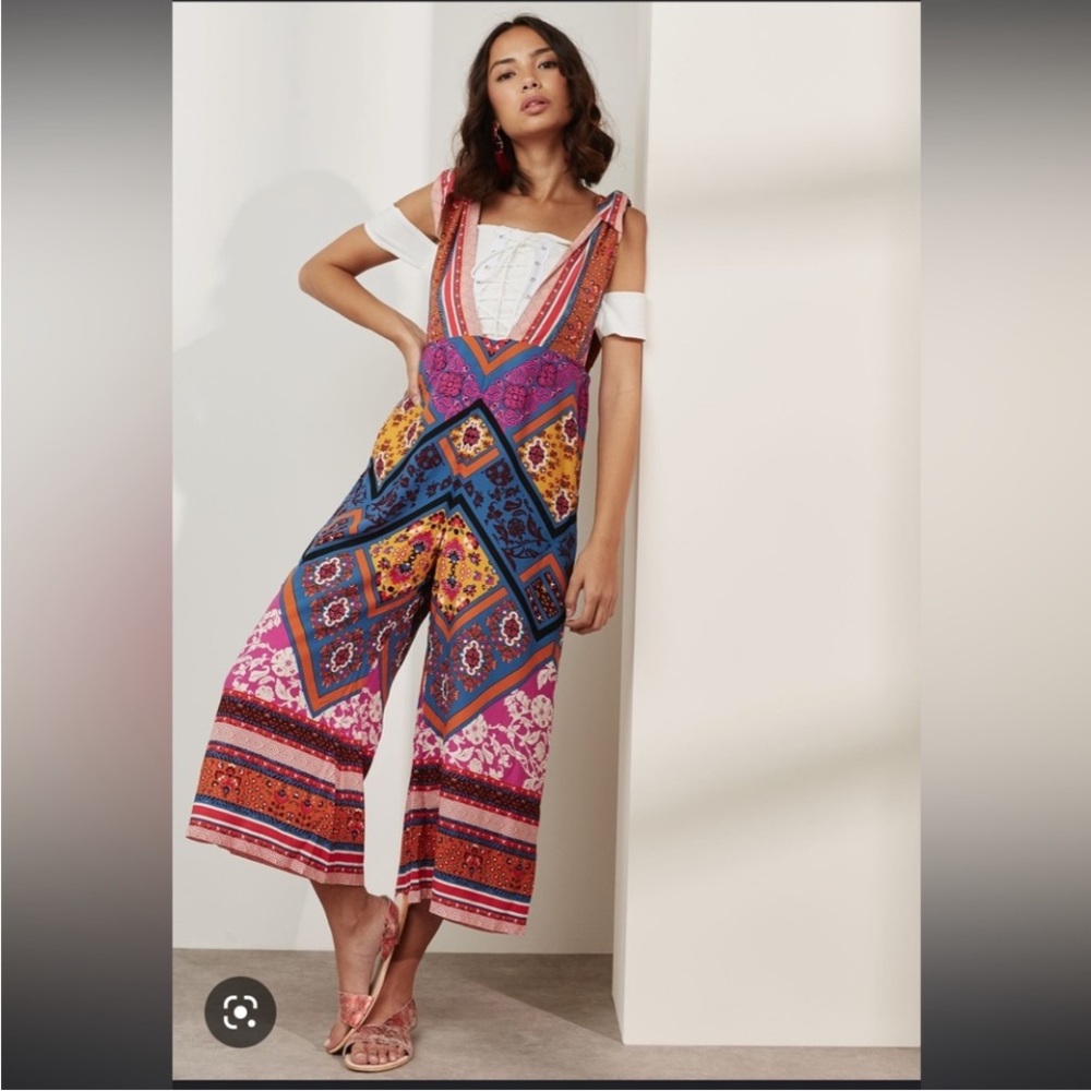 Free People Maritzah One Piece Romper Overalls Jumpsuit size 4